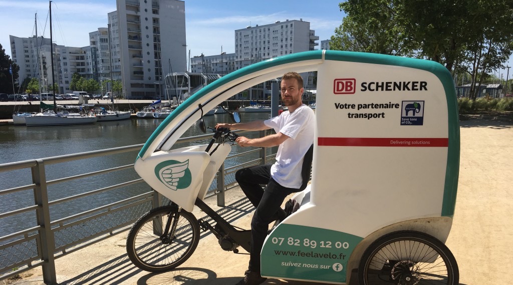 Vélo Cargo Schenker France à Lorient