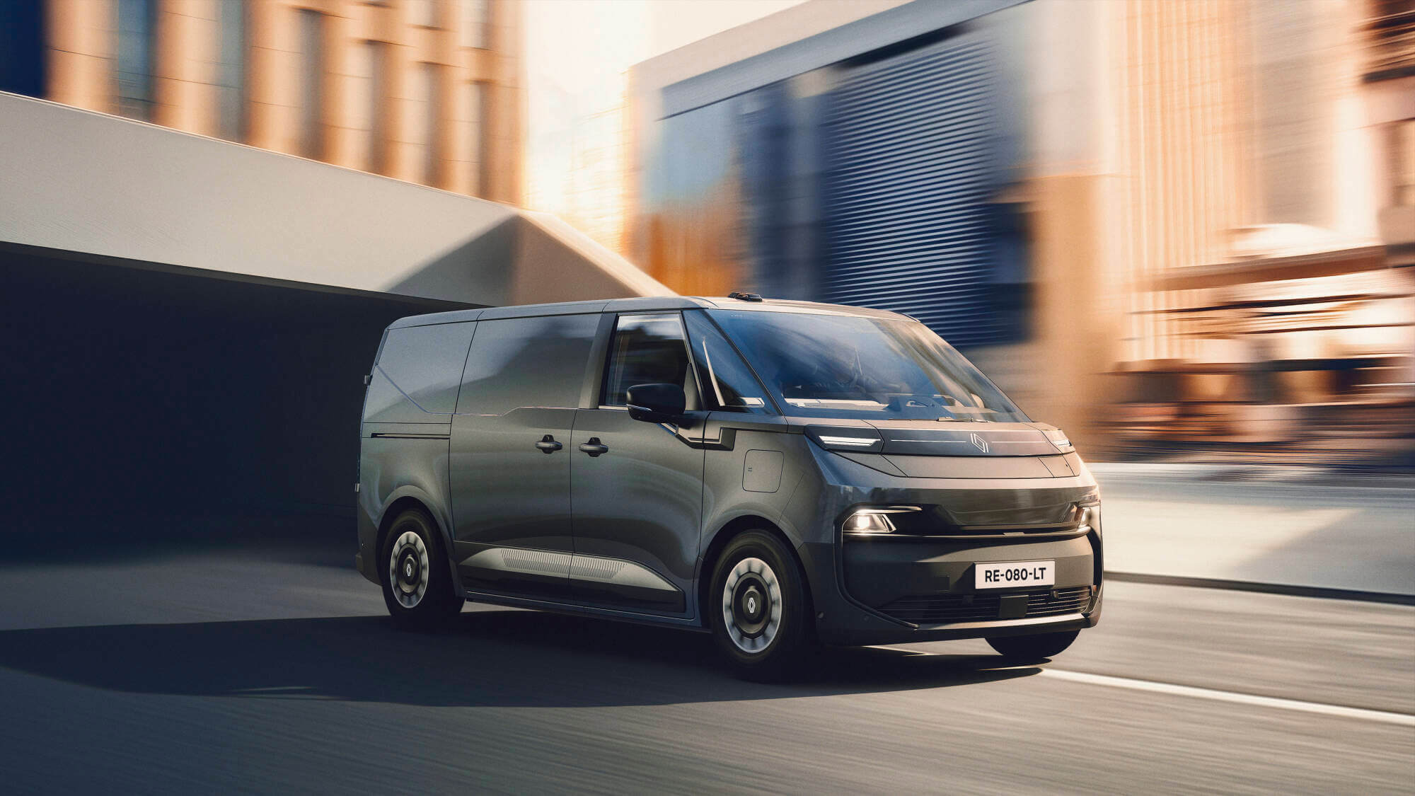 Renault trafic van e tech - vue ensemble 3/4