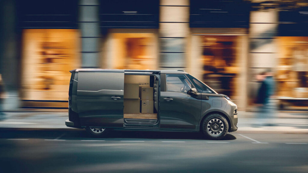 Renault trafic van e tech - vue latérale